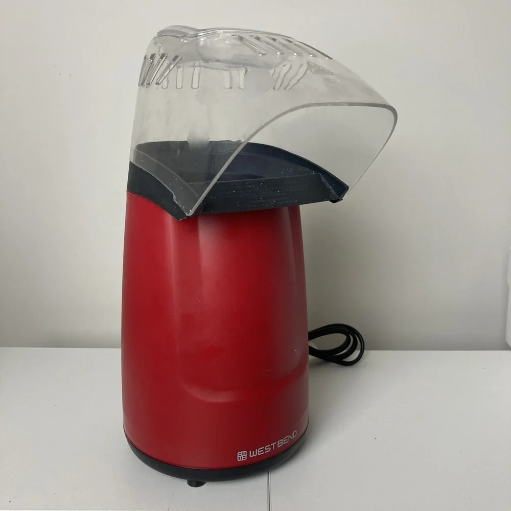 West Bend Air‎ Crazy Hot Air Popcorn Maker, Red, 16 cups, One Touch Operation